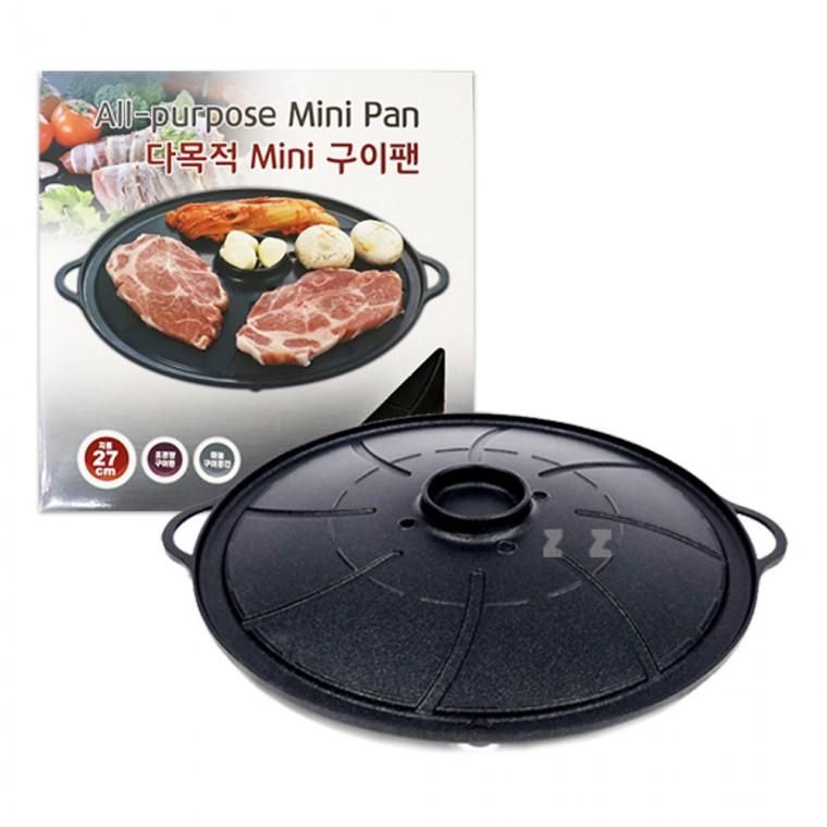 이지쿠커 다목적 미니구이팬27cm-H/고기/구이팬/불판/삼결살/캠핑/차박/고기그릴/고기불판/프라이팬/후라이