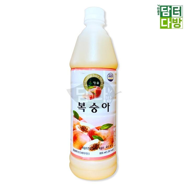 (무배) 청솔 복숭아 원액 835ml