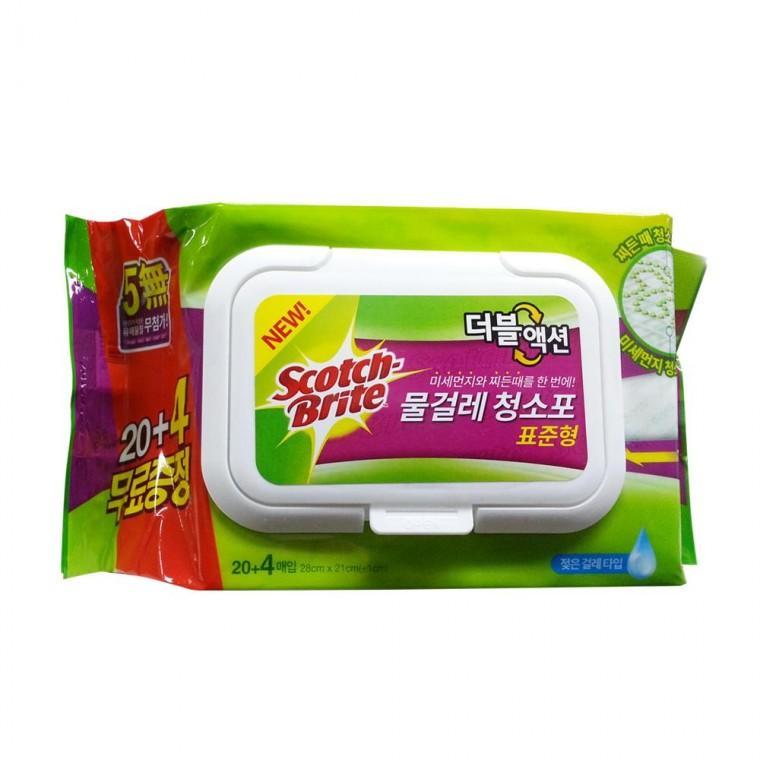 물 걸레 청소포 리필 24매 표준형 밀대 호환 바닥 청소 패드