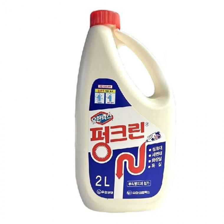 화장실 욕실 싱크대 배수관 배수구 청소 펑크린 2L 욕시래 관청소 세면대 악취 냄새