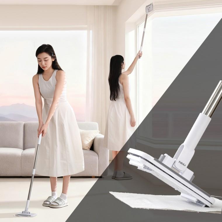 장만A833 집게 청소 밀대 유리닦이 2단확장 대걸레 자루밀대