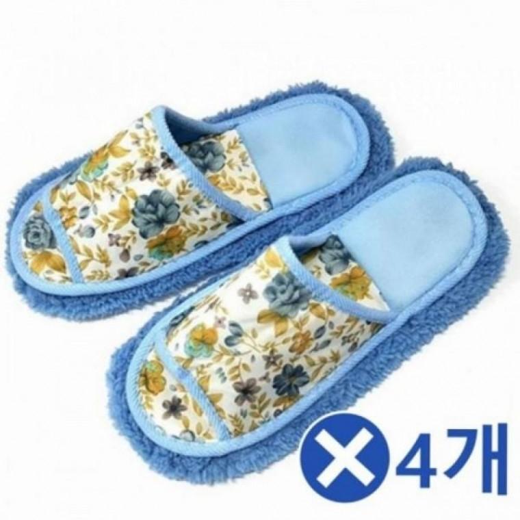 극세사 청소화 생활 청소 슬리퍼 실내화 다용도 바닥 탈부착