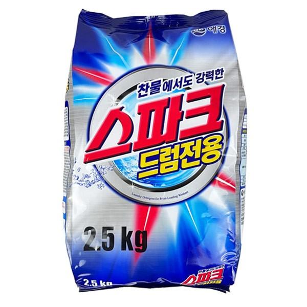 스파크 드럼전용 분말세제 2.5kg -TJ 세제 빨래 세탁 스파크 가루세제 드럼세탁기 드럼세탁기전용세제 드럼