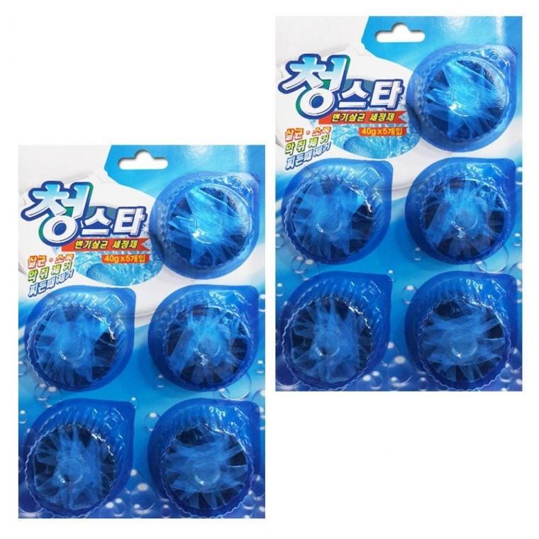 청스타 자동변기세정제 5개입x2팩 변기 청소 클리너