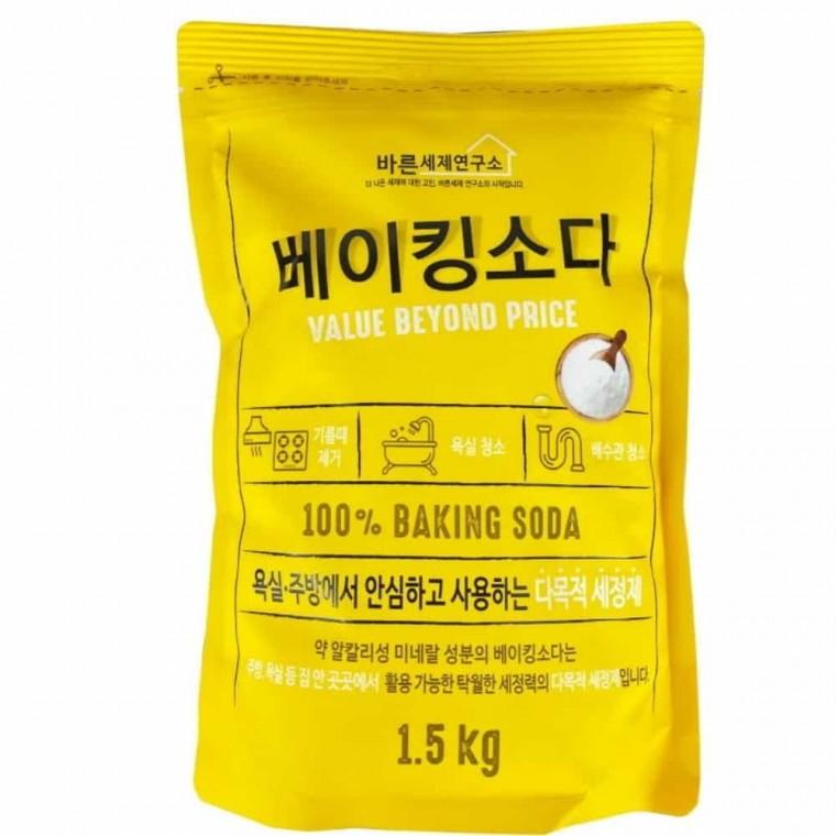 바른세제연구소 베이킹소다 1.5kg 싱크대청소 다목적세제 싱크대물때