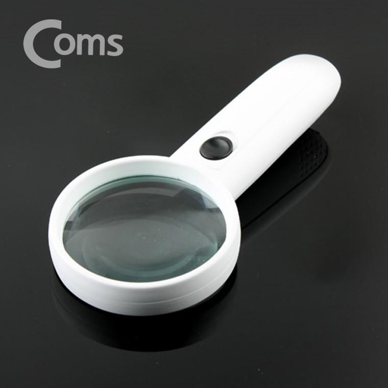 LED 조명 확대경 손잡이 돋보기 4배율 렌즈 65mm