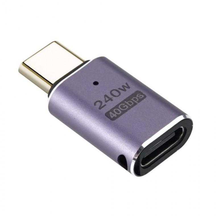 USB 4.0 C타입 x2 젠더 240W 노트북 스마트폰 고속충전 40Gbps 데이터전송 어댑터