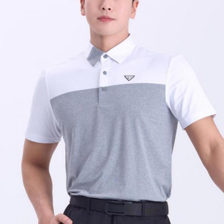 남성 데일리 골프웨어 포인트 카라 반팔 티셔츠