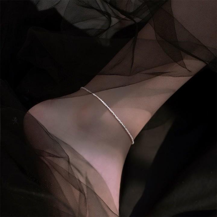 실버 데일리 발목 발찌