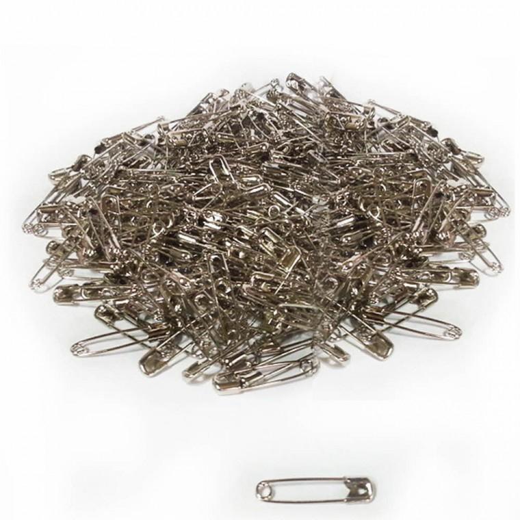 보통 옷핀 27mm 중형 100g 벌크 실버색