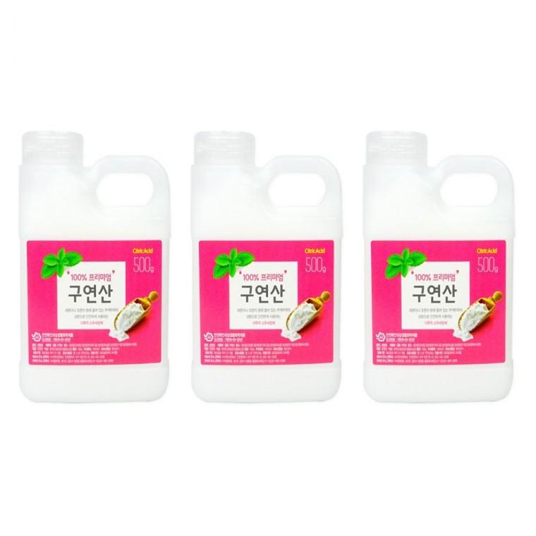 세탁 구연산 표백제 500g 청소 x 감동 3개 세정제 과탄산소