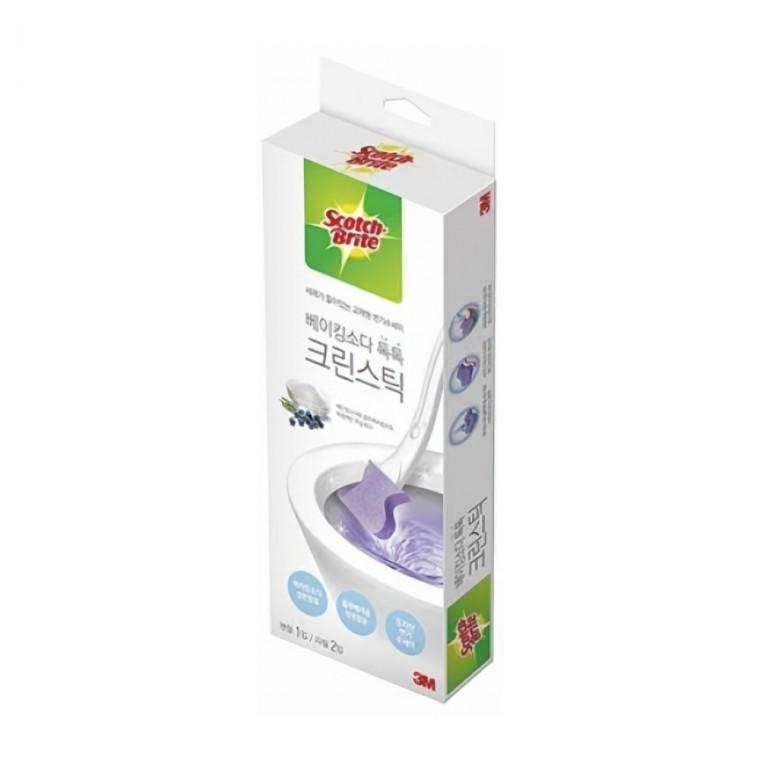 크린스틱 베이킹소다 세정 욕실 변기솔 핸들1+리필2 수세미 화장실 청소