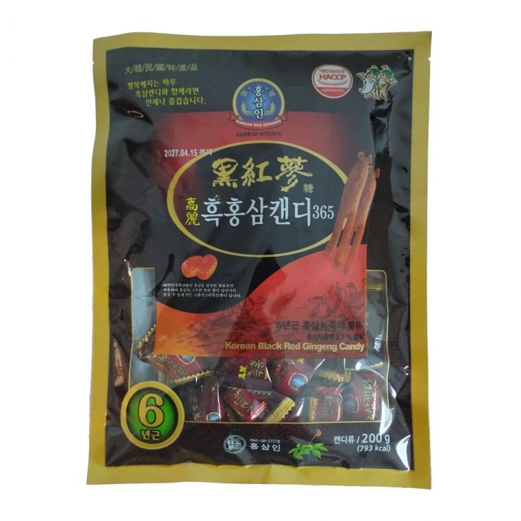 흑삼캔디 200g / 흑삼 /홍삼/인삼/캔디/흑삼캔디/홍삼젤리/고려홍삼캔디/홍삼사탕/고려홍삼사탕/대용량사