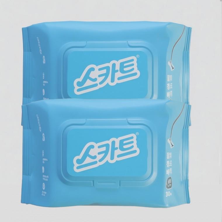 스카트 물걸레 청소포 베이직 (표준형) 30매 x2개