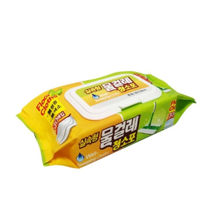 물걸레 청소포 중 30매 10팩 캡형 일회용 막대걸레
