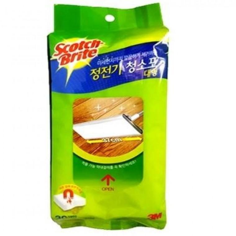 대형30매입 올터치 정전기 용품 물걸레 청소포 밀대 바닥 막대걸레
