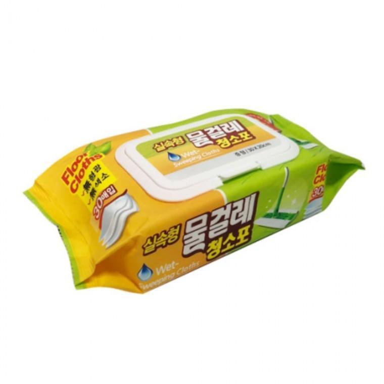 실속형 밀대걸레 청소포 물걸레 30매 일회용 중형 x20개
