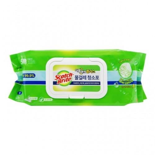 3M 물걸레 청소포 더블액션 대형 20매 37x20cm 1개