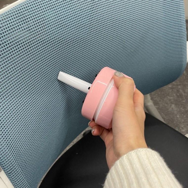 책상 지우개 똥가루 청소기 핑크
