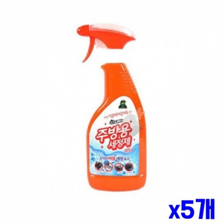세정제 기름때 x5개 주방세제 650mL 주방용 찌든때 주방청소