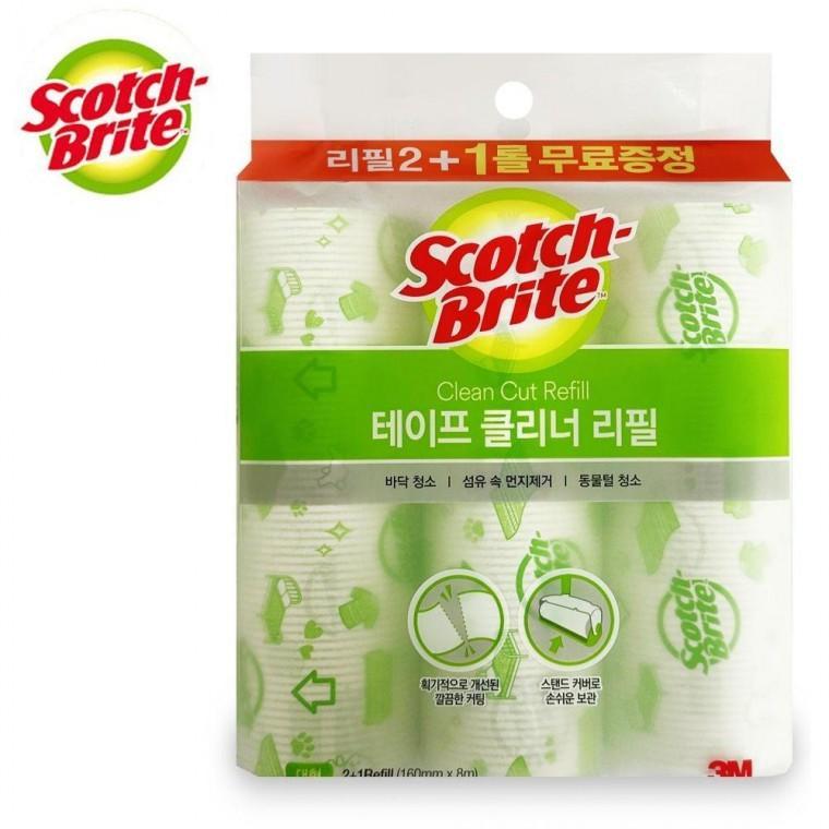 테이프 클리너 대형 리필 2+1 먼지 청소롤 롤테이프