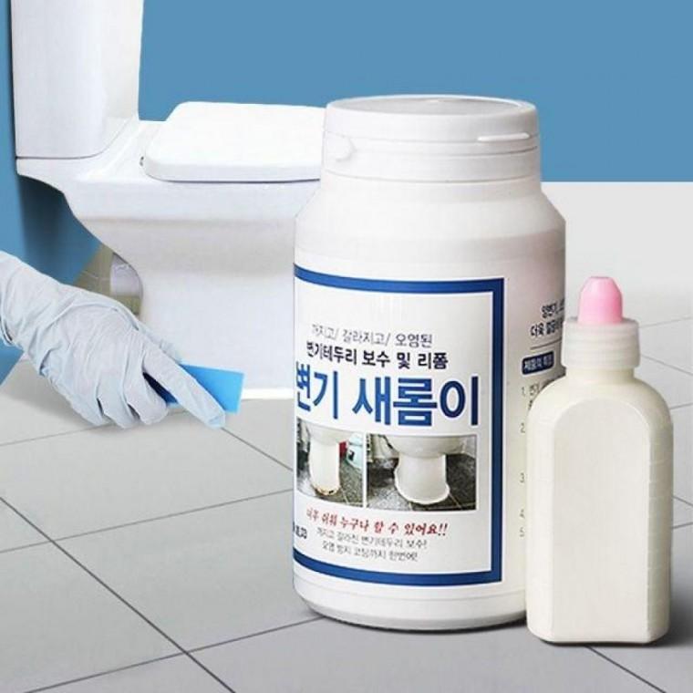 변기 새롬이 줄눈청소 타일 바닥 테두리 보수 셀프 키트