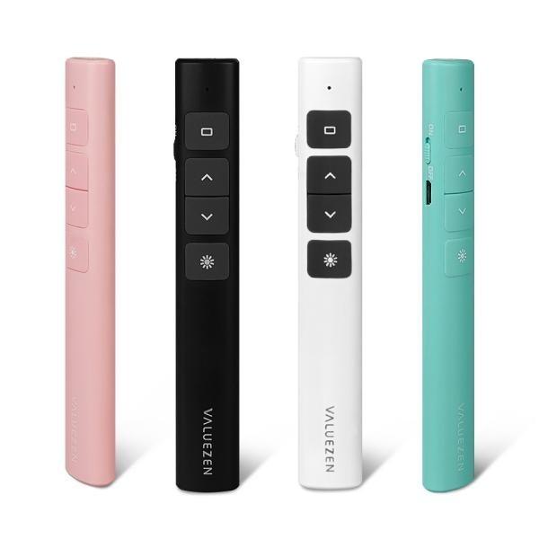 벨루젠 VZ-WPP300 충전식 레이저포인터 무선 프리젠터 [블랙 화이트 핑크 그린]