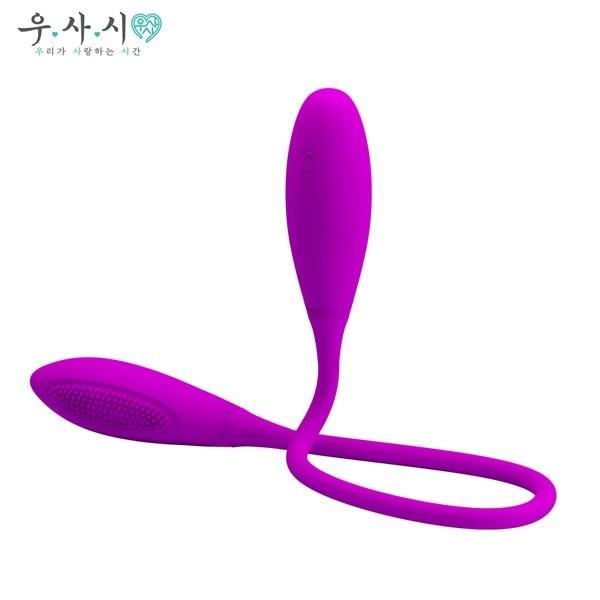 강력 듀얼 7단 진동 이중자극 바이브레터 애널 클리 자극 마사지 스네키 여성 멀티 오르가즘 기구