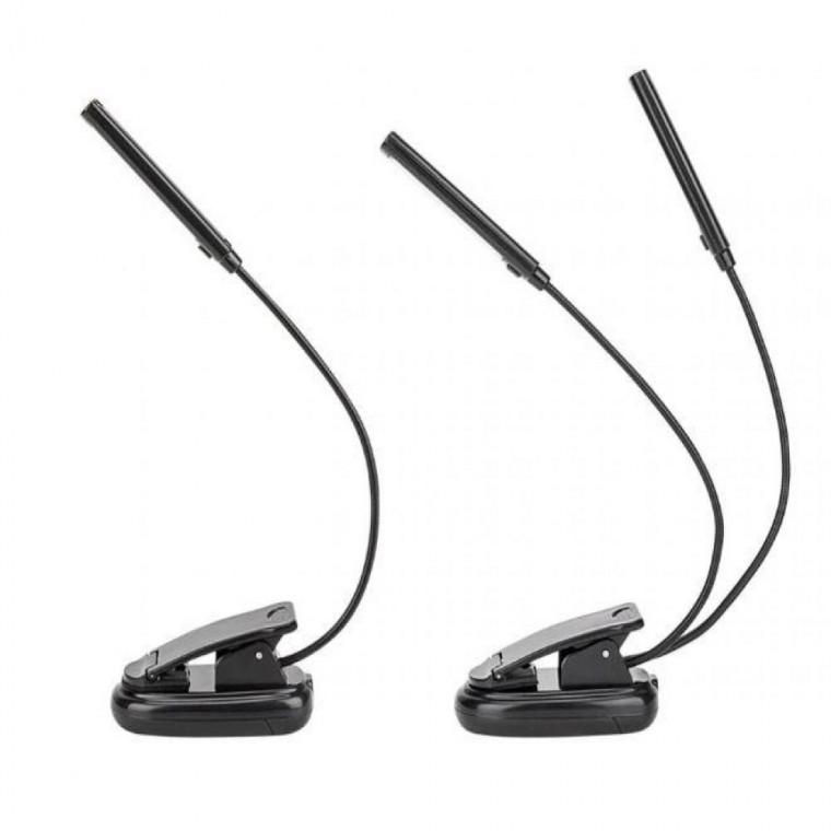 led클립라이트 책 독서 빛 램프 터치 usb 테이블 책상