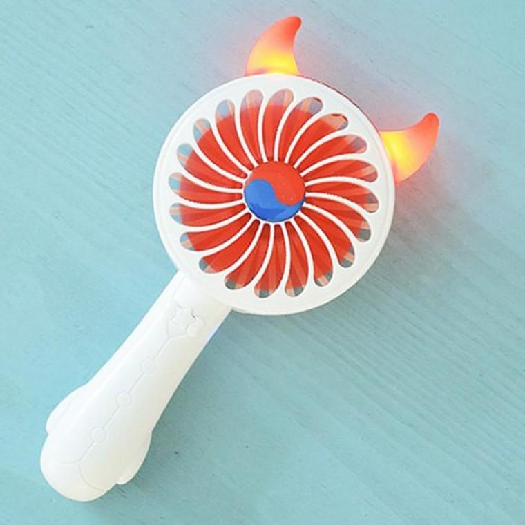 미니선풍기 핸디 핸드 형 LED 화이트 손풍기 휴대용