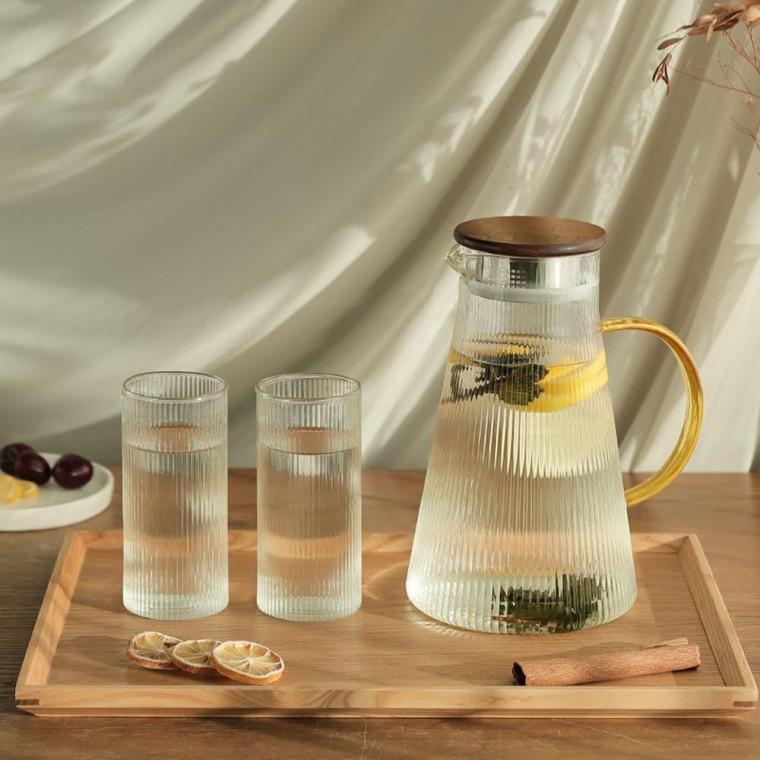 1.8L 물병 컵 워터 2p 세트 레스토랑 보리차 320ml 잔 A타입