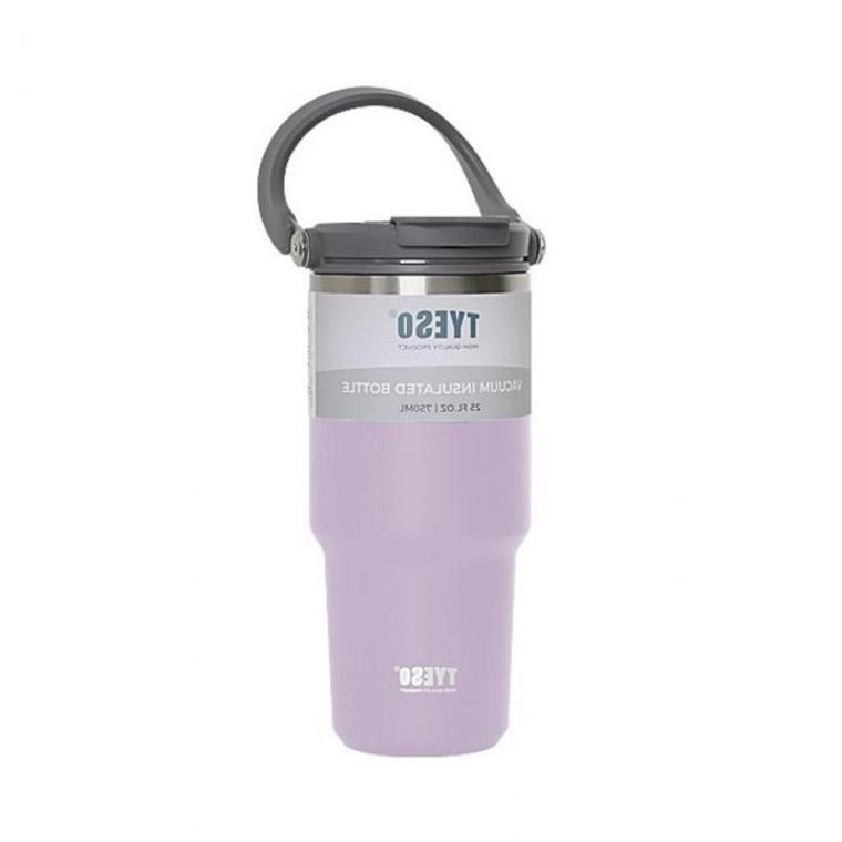 스포츠 스텐 텀블러 750mL 대용량 내장형빨대 차량 핸들