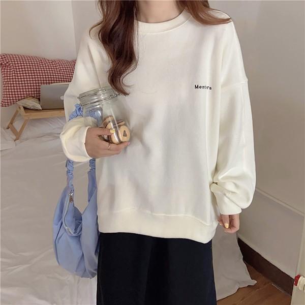 여성 데일리 편한 기본 오버핏 맨투맨 LK-T002
