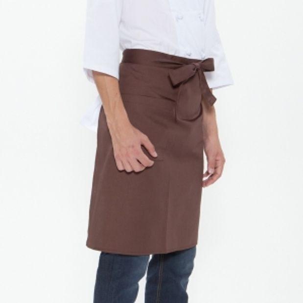 허리형 단색 앞치마 브라운 요리 주방 미술 공방 화방