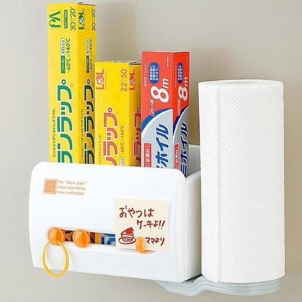 다용도 키친타올 PP 걸이 홀더 무타공 부착식 키친타월 정리함