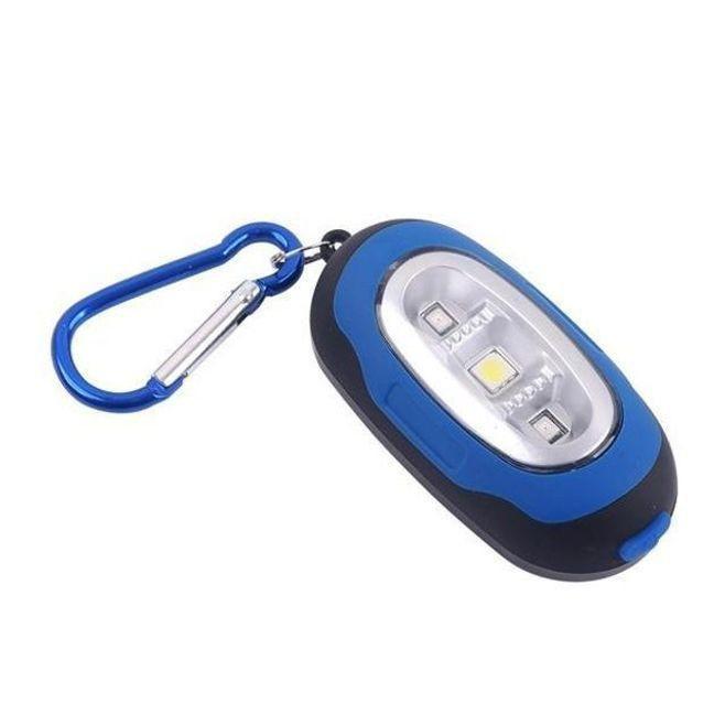 LED 라이트 자전거 후미등 램프 손전등 후레쉬 블루