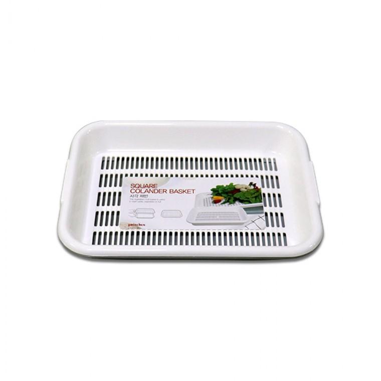 프리첸 사각채반 소-H/플라스틱/물빠짐/건조/야채/과일/세척/물받이/물받침/바스켓