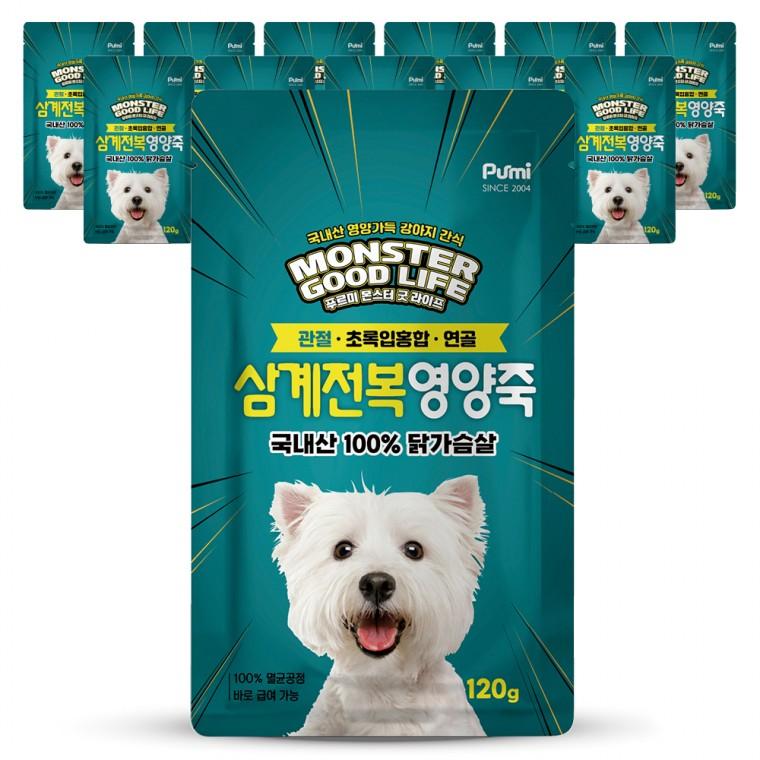 [푸르미] 몬스터 굿라이프 삼계전복 영양죽 120g 12개입 1박스