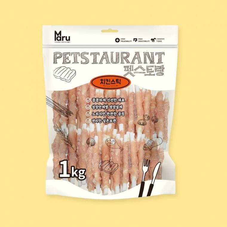 마루 펫스토랑 치킨스틱 실중량 1kg