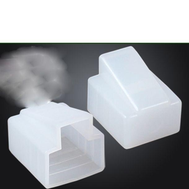 RJ 45 플러그 보호커버 화이트 100개