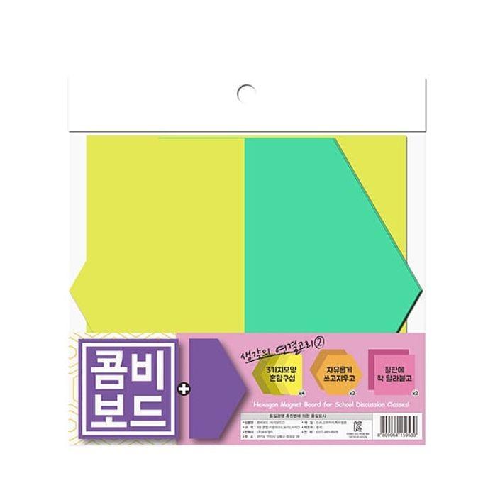 고무 자석보드 냉장고 메모보드 혼합 20x17.4cm 6p