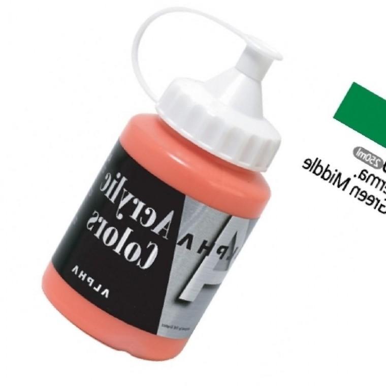 알파 미디엄바디 실버 아크릴물감 250mL 950 페르마그린미들