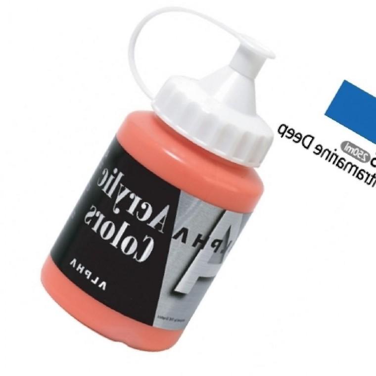 알파 미디엄바디 실버 아크릴물감 250mL 935 울트라마린딥