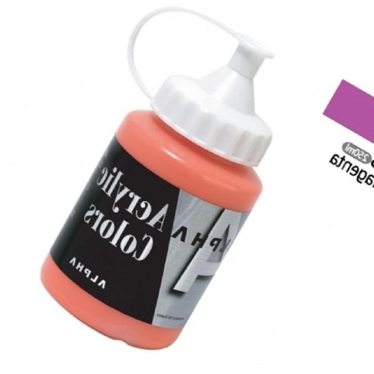 알파 미디엄바디 실버 아크릴물감 250mL 983 마젠타