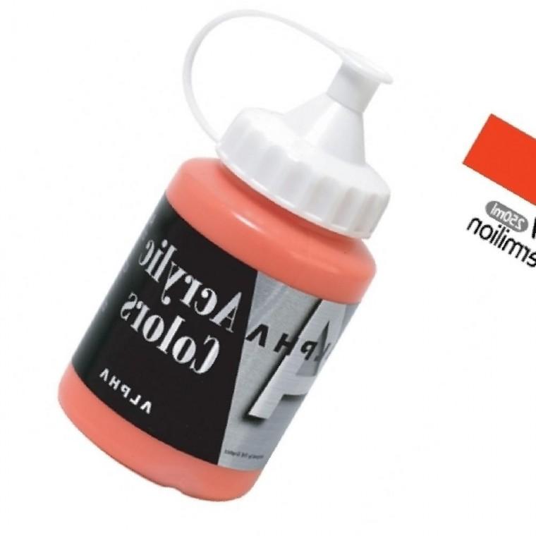 알파 미디엄바디 실버 아크릴물감 250mL 917 버밀리언