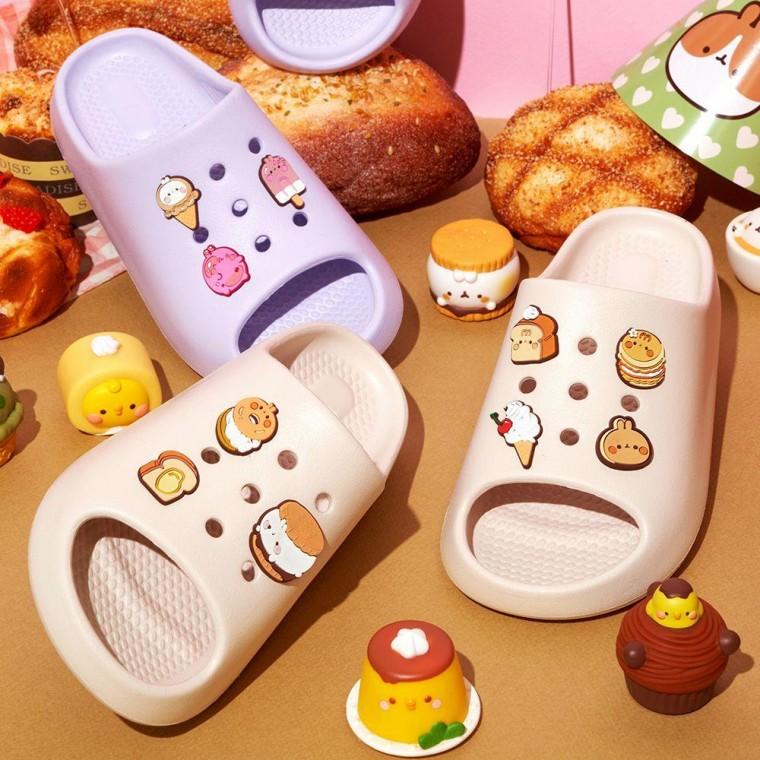 몰랑이 폼폼 슬리퍼 아동 거실화 실내화 아동 화 실내 거실 슬리퍼 사무실