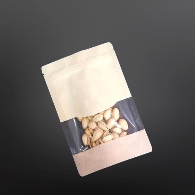 투명창 지퍼스탠드 포장지 13X20cm 밑7cm 100매