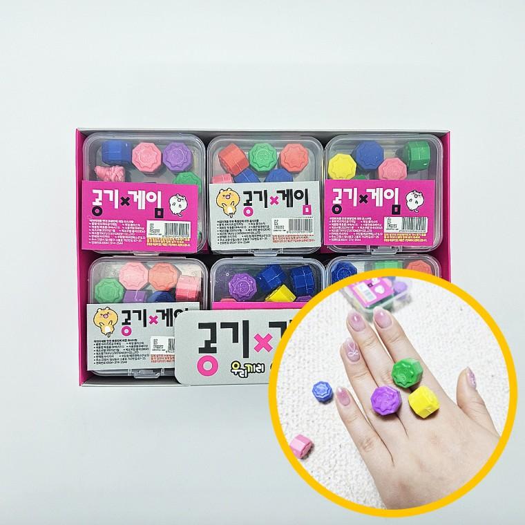 1000 우리끼리 공기놀이 24개입 1박스 - 친목도모 테이블게임 레트로 집중력 전통게임 학원 마켓데이