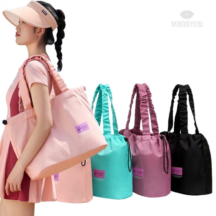 뷰레이터닷컴 비기닝 방수 수영가방 비치백 수영장 워터파크 드라이백