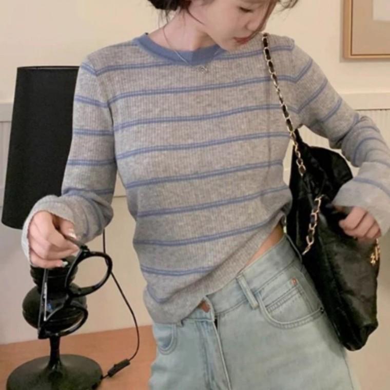 소프트 무드 단가라 니트 티셔츠